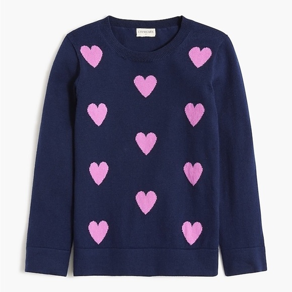 Crewcuts Girls' allover-heart sweater - Picture 1 of 3